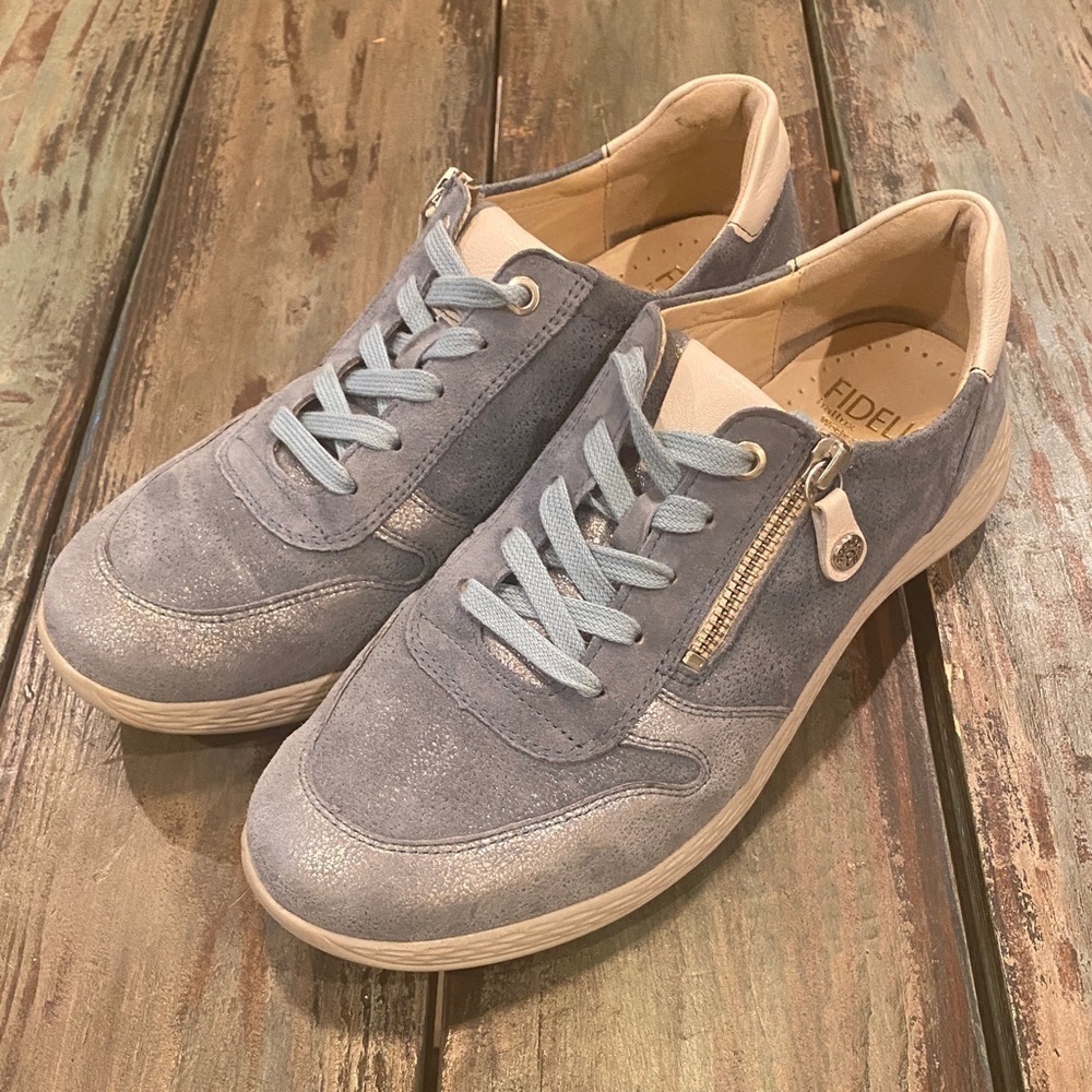 Fidelio US 9.5 (UK 7) Hallux Hi-Energy Sneakers Leather Shoes Blue Women’s